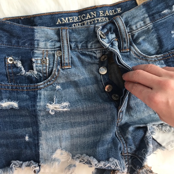 ａｍｅｒｉｃａｎ  ｅａｇｌｅ  ｊｅａｎ  ｓｈｏｒｔｓ - Picture 3 of 5